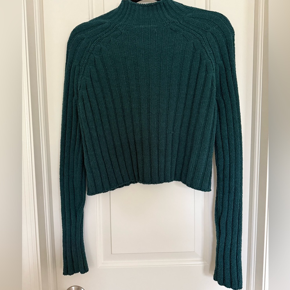 American Eagle Cropped Knit Turtleneck Sweater